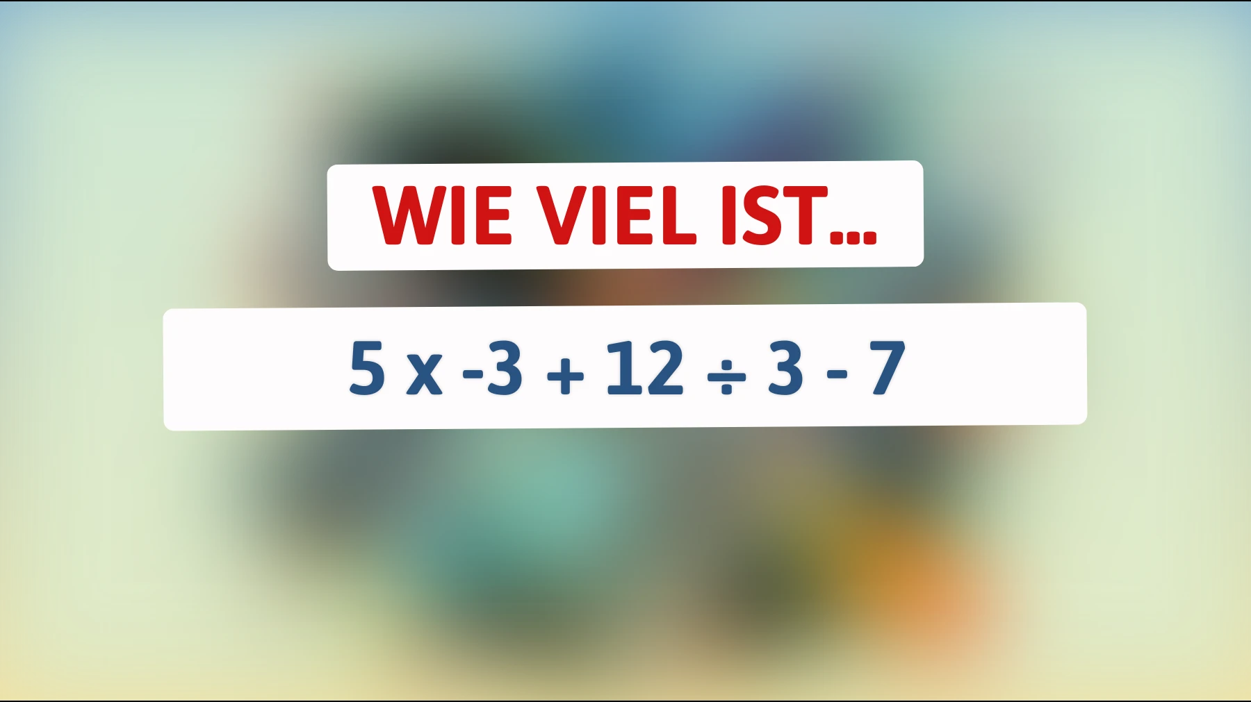 Teste dein Genie: Nur 1% können dieses knifflige Mathe-Rätsel lösen!"